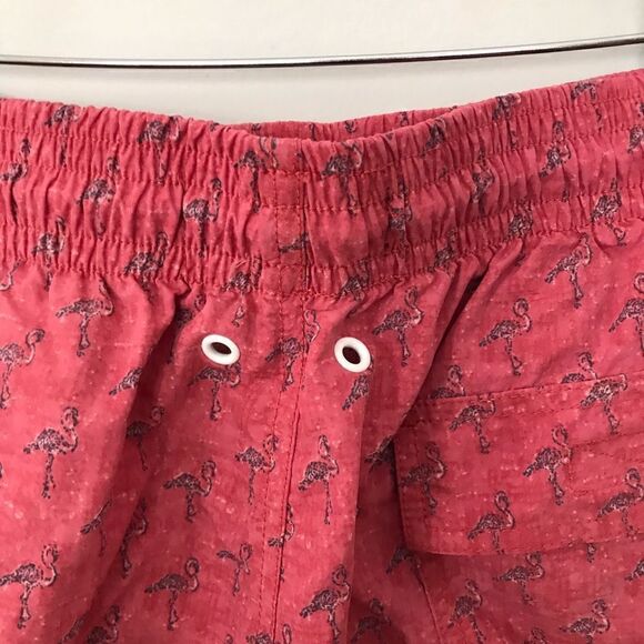 Rod & Gunn | men’s red flamingo swim trunks | size medium - Picture 7 of 8